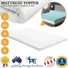 Memory Foam Mattress Topper Cool Gel Bamboo Cover 8cm Queen Double King Single