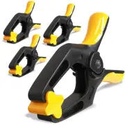 6 inch Spring Clamps Heavy Duty - 4 Pack Large Plastic Clamps for Woodworking...