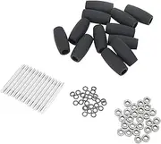 RC Robot Bearing Wheel Gasket, RC Rubber Sealed Ball Bearings Kit, Shaft Part Anti Collision Bearing Wheel Fit for S1 RC Robot Cars, Enhance Durability and Stability
