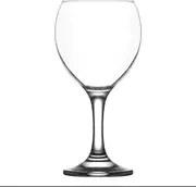 6X 260ml Misket Red Wine Glasses - Small Dishwasher Safe Glass Wedding Christmas Birthday Party Drinking Glassware Goblet Gift Set - by LAV