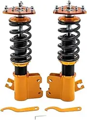 2pcs Front Coilovers Kits Compatible For Nissan S13 240SX 89-93 Shock Absorbers Adjustable Damper