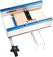 POWERTEC Table Saw Small Parts Crosscut Sled Kit w/Blade Guard, Aluminum Miter Bar, Miter Slot Stop Table Saw Sled & MDF Zero-Clearance Fence Support for Table Saw Wood working & Accessories (71590)