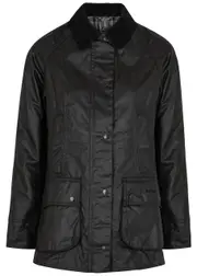 Barbour Beadnell Black Waxed Cotton Jacket - 18 (UK 18 / Xxl) 18 (UK 18 / XXL)