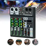 NS-6BT 48V USB Bluetooth Audio Mixer Sound Card Multifunctional 4 Channel