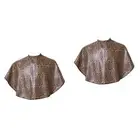2 Pcs Color Depositing Shampoo Hair Treatment Apron Salon Cape