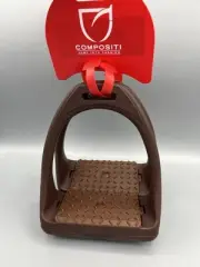 Compositi Composite Reflex Wide Track Stirrups Brown Made in Belgium