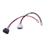 10PCS Type C Female Pigtail Cable to 2 Pin Wire Replacement Fast Charging Port