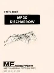 MASSEY HARRIS MF 30 MF30 Disc Harrow Parts Manual
