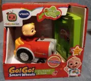 BRAND NEW COCOMELON VTECH GO! GO! SMART WHEELS JJ's TRACTOR & TRACK PIECE! HTF!