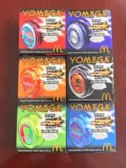 Vintage McDonalds Yomega Yoyo X Brain Firestorm Complete #1-#6 MINT NEW IN BOX