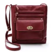 Crossbody Bag with Clasp Crossbody Bags Cell Phone Purse Body Bag - Red