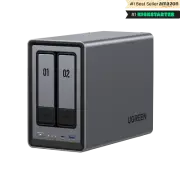 UGREEN NASync DXP2800 2-Bay NAS with Intel N100 Quad-Core CPU 8GB DDR5 RAM