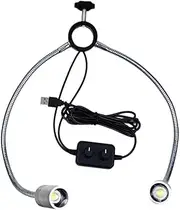 Double Gooseneck Spotlight Adjustable LED Spotlight Illuminator 25 32mm Column Gooseneck Stereo Microscope Digital Camera
