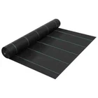 vidaXL Weed & Root Control Mat Black 2x50 m PP 2BB