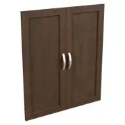 ClosetMaid Style+ Closet Door Kit 24.65"W x 30.12"H w/ Nickel Handle Chocolate