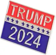 [yangjinyu] America Support Trump 2024 Enamel Pin Brooch Badges Take America Back Trump 2024 Button for Backpack Clothes Hat Accessories Gifts for Friends Family, Metal, no gemstone