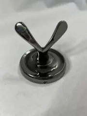 Antique nickel robe/coat/towel double hook