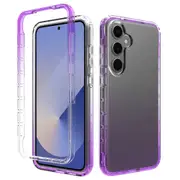 MCC For Samsung Galaxy A35 5G 2-in-1 Shockproof Clear Gradient Case Bumper Cover A356 [Purple]