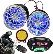​Motorcycle MP3 Player - Waterproof Audio Stereo System, Motorbike Speakers | Wireless Motorcycle Audio System MP3, Anti-Theft Alarm Music Amplifier with Remote Control​