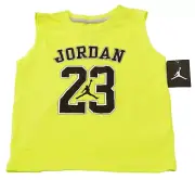 Nike Jordan Youth Boy's Size 5 Green Sleeveless Shirt Jumpman 23 4-5 Yrs