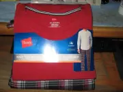 Hanes Men’s Pajamas Size Medium EcoSmart Flannel Plaid Pants Pj set New