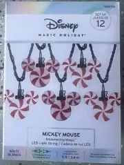 Disney Magic Holiday Mickey Mouse Shimmering Magic LED Light String 25 Lights