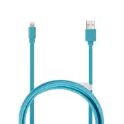 Lightning Cable - 1m Noodle Aqua