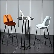Bar Height Bar Table High Table Wrought Iron Bar Modern Small Round Table Home Balcony Living Room Bar Table Outdoor Milk Tea Coffee Work Table Dining Table Coffee Table (Color : B)
