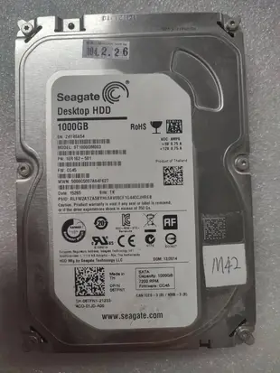 @淡水無國界@ seagate 希捷 1TB 無法讀取 故障硬碟 3.5吋 報帳硬碟 零件 編號:M42