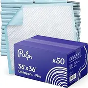 50 x Pulp Professional 36" x 36" Disposable Incontinence Bed Pads