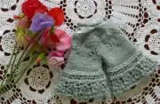 Knitting Pattern Nemesia Knitted Doll Knickers with Rosebud Lace for 10” Doll