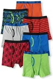 [ARZER] Paradise BOYS 7 PACK BOXERS PREMIUM COTTON BOXER SHORTS UNDERWEAR EX UK STORE 6-18Y NEW, Wonder Nation 7 Pack, 10-12 Years