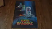 GENESEE BEER SIGN POSTER TASTE INVADERS SPACE VINTAGE RARE