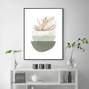 Modern Nordic Green Poster Wall Art