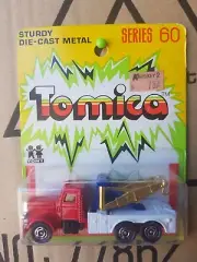 Tomica - AMERICAN TOW TRUCK [RED] CAR MINT VHTF AUSTRALIA YELLOW BLISTER CARD