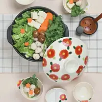 在飛比找樂天市場購物網優惠-日本K-ai 紅山茶花家用陶瓷鍋 耐高溫 砂鍋 陶鍋 土鍋 