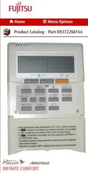 FUJITSU K9372266144 aka 9372266144 REMOTE CONTROL WIRED AUU AR-3TA14Y W/O WIRE