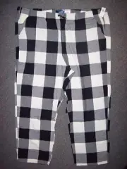 Old Navy Loungewear PJ Pants Flannel White Buffalo Plaid Men's XXXXL New