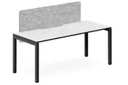 DD Plaza Single Sided Workstation For 1 Person with Optic Screen