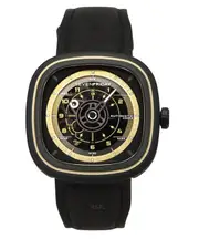 Sevenfriday T Series NFC Enabled Calf Leather Strap Black Dial T2/06 Mens Watch