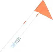 FONDOTIN Safety Flags for Boys and Girls Bicycles 2 Sets of Double-sided Flags Poles Easy to Mount on Rear Axle Water-resistant for Safe Riding Random