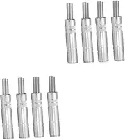 DOITOOL 2sets 6.35mm Female Socket Replacement Connector for Microphone Cable Zinc Alloy 1/4 Inch Socket 4pcs*2