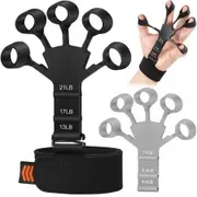 Hand Grip Strengthener,Adjustable Finger Exerciser and Finger Stretcher,Grip Strength Trainer for Hand Therapy,Rock Climbing,Relieve Pain for Arthritis,Carpal Tunnel