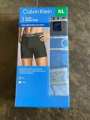 Calvin Klein Men's Classic Fit Boxer Briefs 3-Pack Multicolor Size XL New