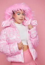 [Sugar Thrillz] Plus Enchanted Wanderlust Puffer Jacket