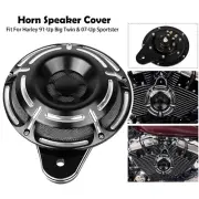 CNC Black Speaker Horn Cover 110 dB Fit For Harley Big Twin Evo Cam Sportster