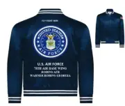 78TH AIR BASE WING*ROBINS AFB* GEORGIA* EMBROIDERED SATIN JACKET(BACK ONLY)
