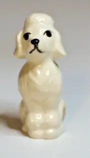 Pie Bird White Poodle Dog Piebird Made in USA by Nancy Davis