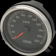 DS Black Face Electronic Speedometer w Indicator Lights Softail Springer 00-03