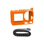 Camera Silicone Case with Hand Strap Lens Protective Cover for DJI ACTION 5 Pro